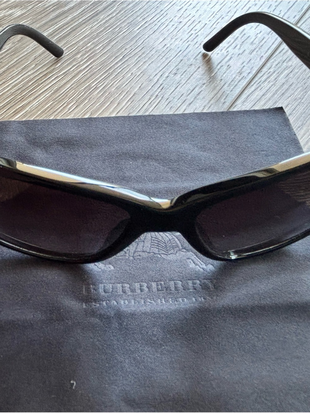 Burberry Black Sleek Rectangular Sunglasses - Women's Designer Eyewear